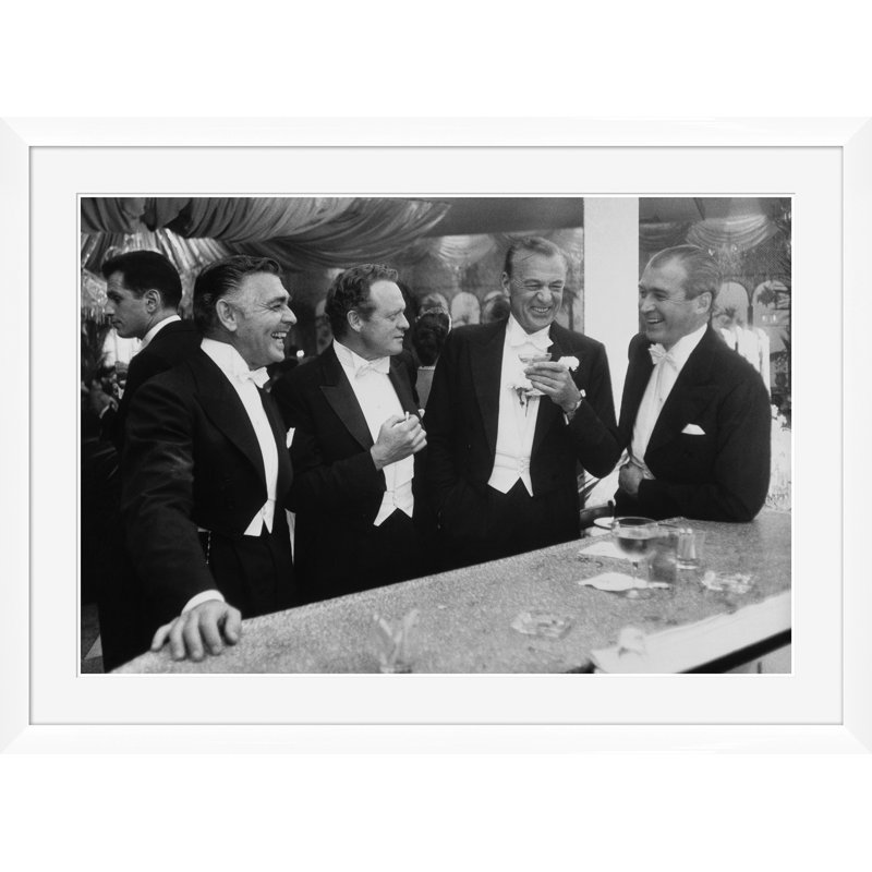 Getty Images, «Kings of Hollywood», Slim Aarons, 31 décembre 1957, Cadre simple blanc, H 43,5 po x l 59,5 po