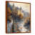 Toile avec cadre flottant brun