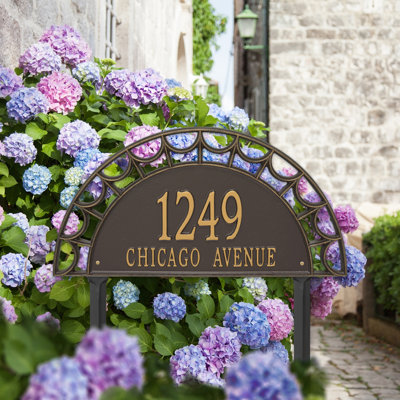 Plaque d'adresse sur 2 lignes Signature Series