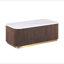 Table de salon rectangulaire brune 1pc