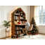 Bureau d'artisanat pliant avec tablettes de rangement-22156483