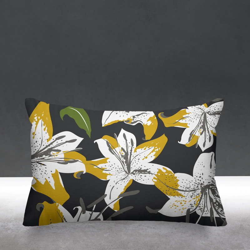 Outdoor Rectangular Pillow Cover & Insert, Gray