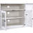 Diretha Storage Cabinet,TV Stand,Sideboard,Up To 65"TV with 2 Glass Door and Adjustable Panels-598325589