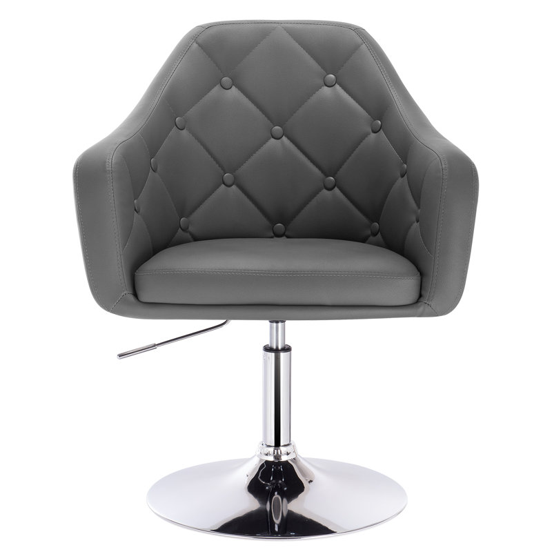 Haywa Upholstered Counter Stool, Grey