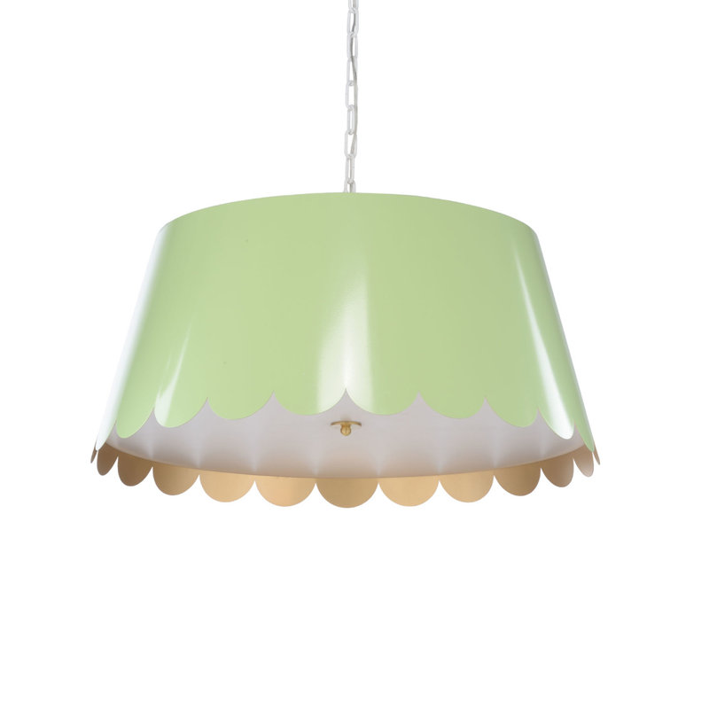 Mirasol Pendant, White, 13" H x 29" W x 29" D