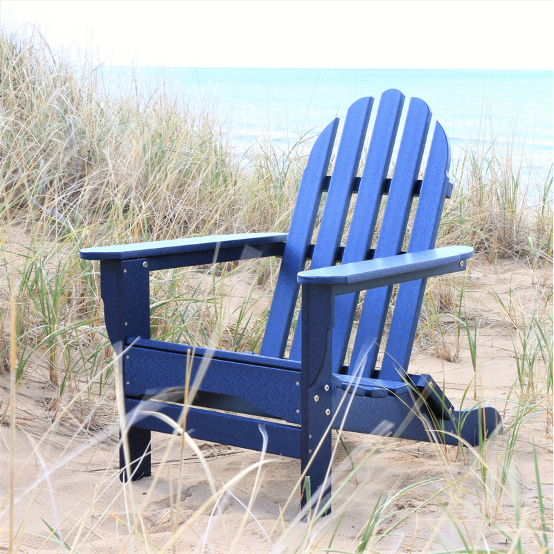 Leighton Outdoor Adirondack Chair, Navy