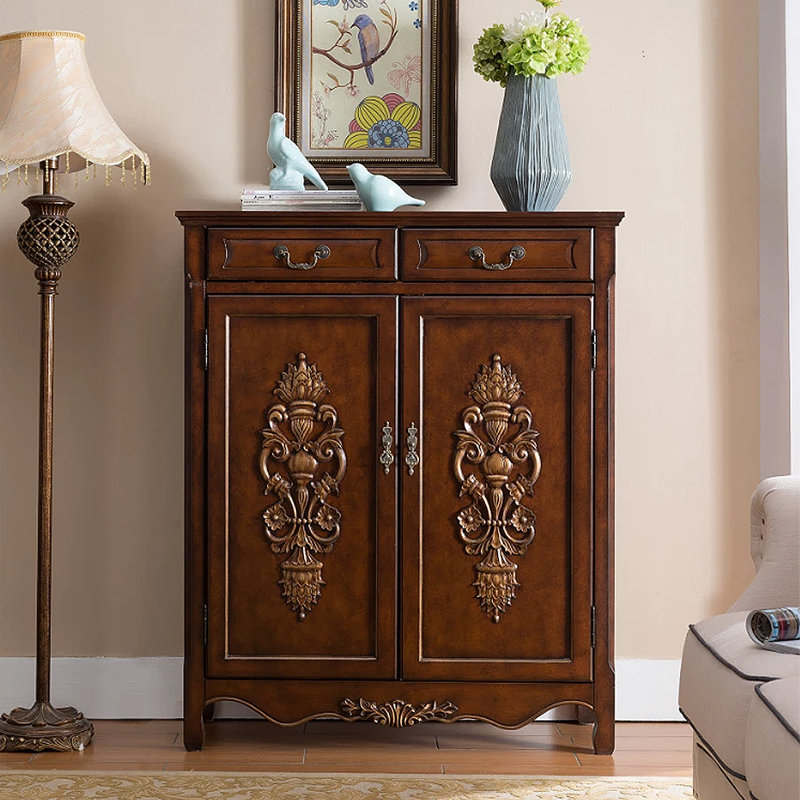 Armoire à chaussures American Vintage, Brun