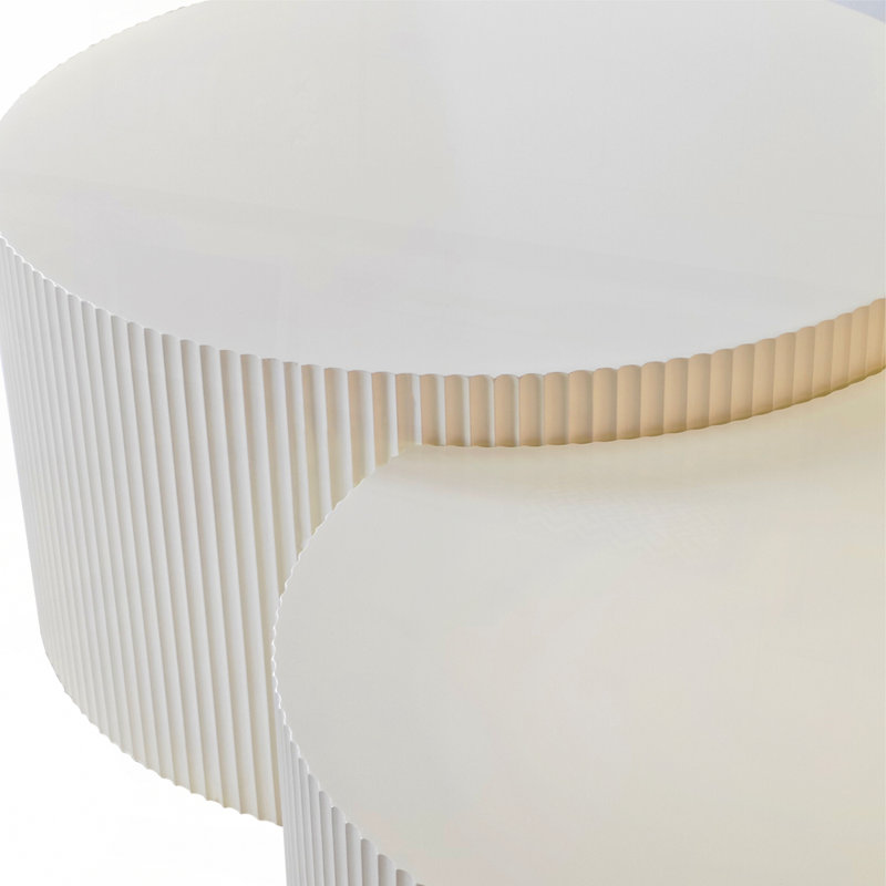 Ensemble de tables basses gigognes Kjellfrid, Beige, H 15,75 po x L 31,5 po x l 31,5 po
