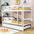 Bonifay Twin Over Twin Bunk Bed , Trundle Bed Included-379045512