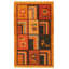 Tapis de zone en laine 3 pi 1 po x 5 pi 2 po one-of-kind à la main-noué la new age anatolian