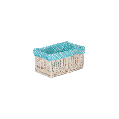 Wicker Willow Storage Basket with Lining