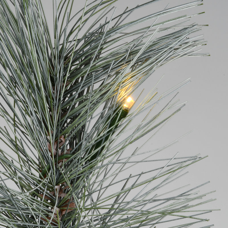 Sapin de Noël artificiel vert 2 'avec 35 lumières claires/blanches