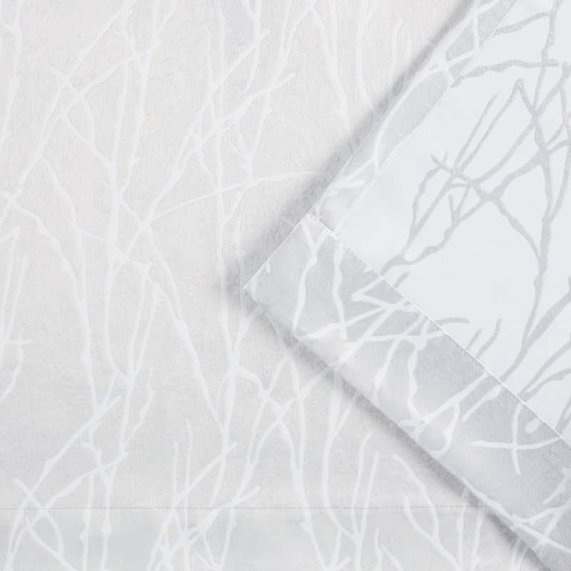 Silver Blackout Polyester Grommet Window Curtain Panels, 54"x96"