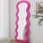 Flannel Full Length Wave Rose Floor Mirror With Stand For Bedroom Living Room Hanging Or Against The Wall-2139574342