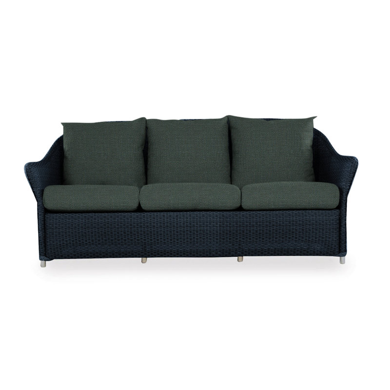 Weekend Retreat Outdoor 3 - Seat Patio Sofa, Stratosphere Cloud, Ebony