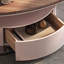 Table basse en bois massif en forme de feuille-950900443
