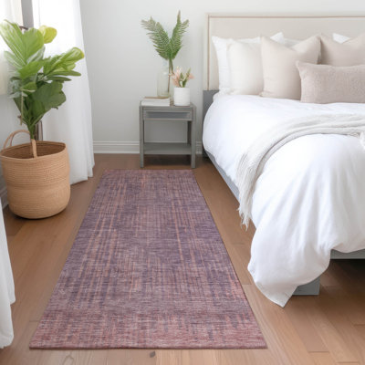 Premium Machine Washable Prisco Mauve Rug