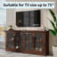 Meuble télé 63 po avec portes en verre-1024567718