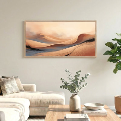 Ensemble de 1 tableau sur toile « Vagues du désert »