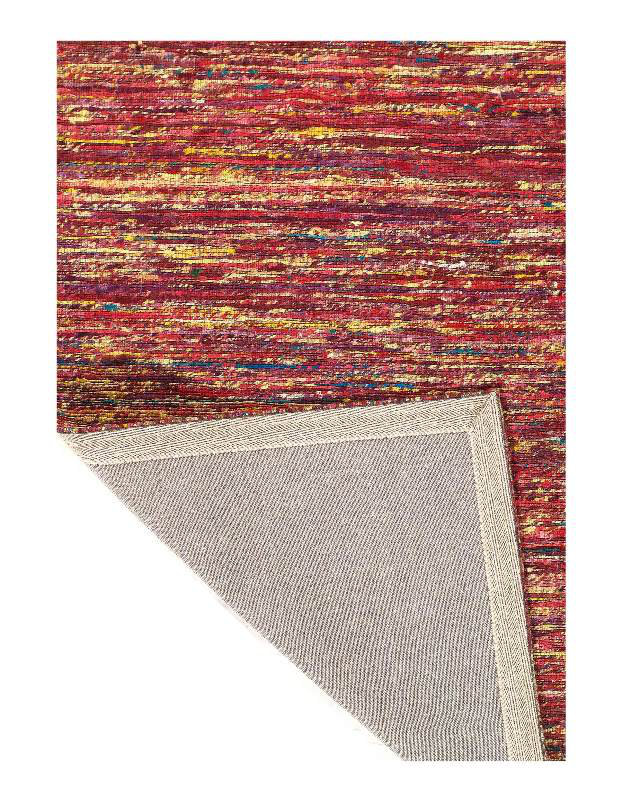Soie contemporaine à tissage plat Sari 8 pi x 10 pi