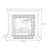 Light Gray Solid Wood Electric Fireplace-1170369193