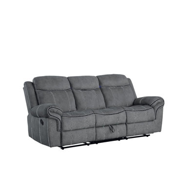 Vonda 86.6'' Velvet Reclining Sofa