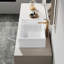 Lavabo de salle de bain vasque rectangulaire en porcelaine vitreuse blanche avec trop-plein 20 po x 15 po Dublin