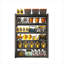 Étagère de rangement robuste à 6 niveaux, support en métal pour le garage et la maison, noir et gris ardoise, support de rangement réglable d'une capacité de 2400 lb