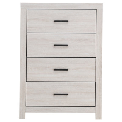 Axat 4-drawer Bedroom Chest Coastal White