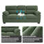 Canapé 3 places, canapé rembourré vert foncé, mobilier de salon moderne-29974171