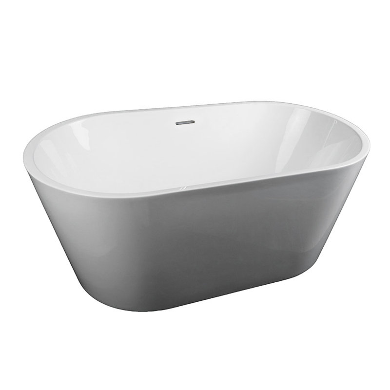Aquatre 58.88'' L Freestanding Soaking Bathtub