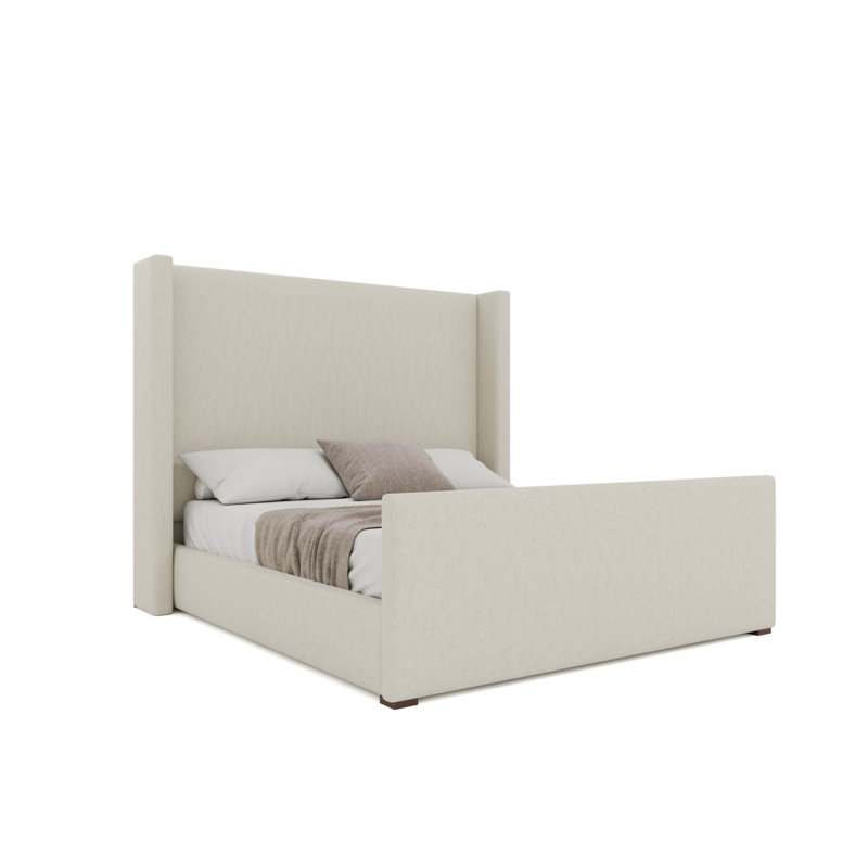 Aylet Luxe Footboard Mid Bed, Off White, King