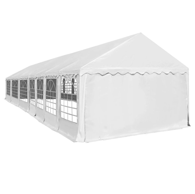 Garber 4m x 4m Steel Party Tent, White