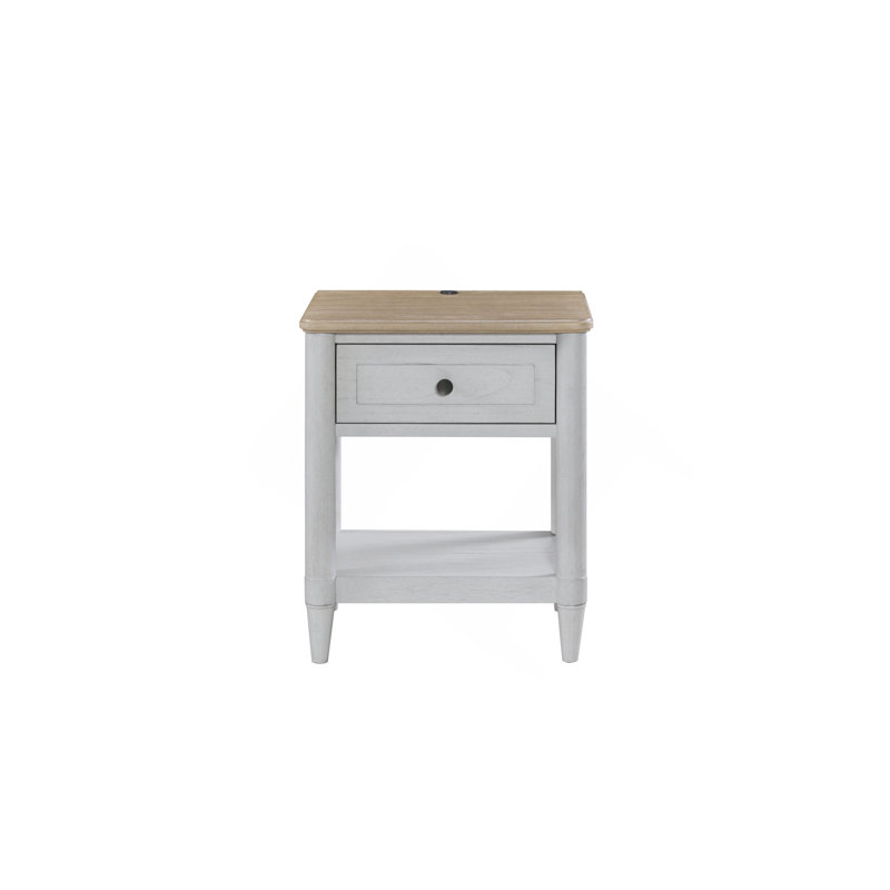 Petite table de chevet pour adolescent - ciment et sable