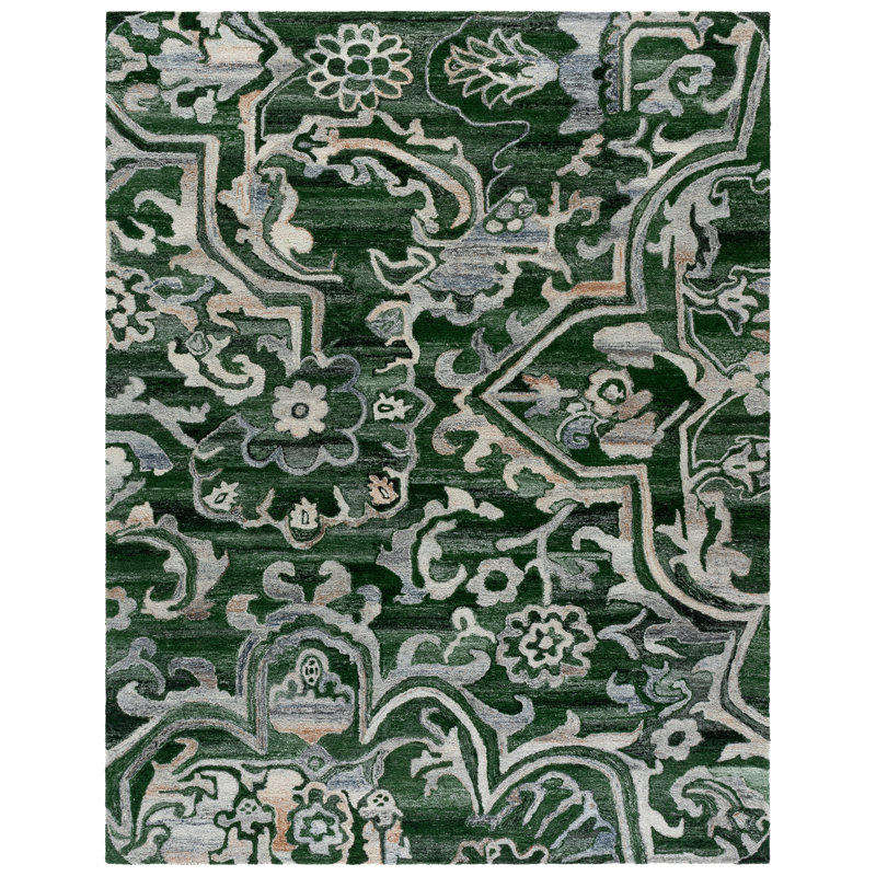Marquee 116 Hand Tufted Performance Abstract Rug, Square 6'