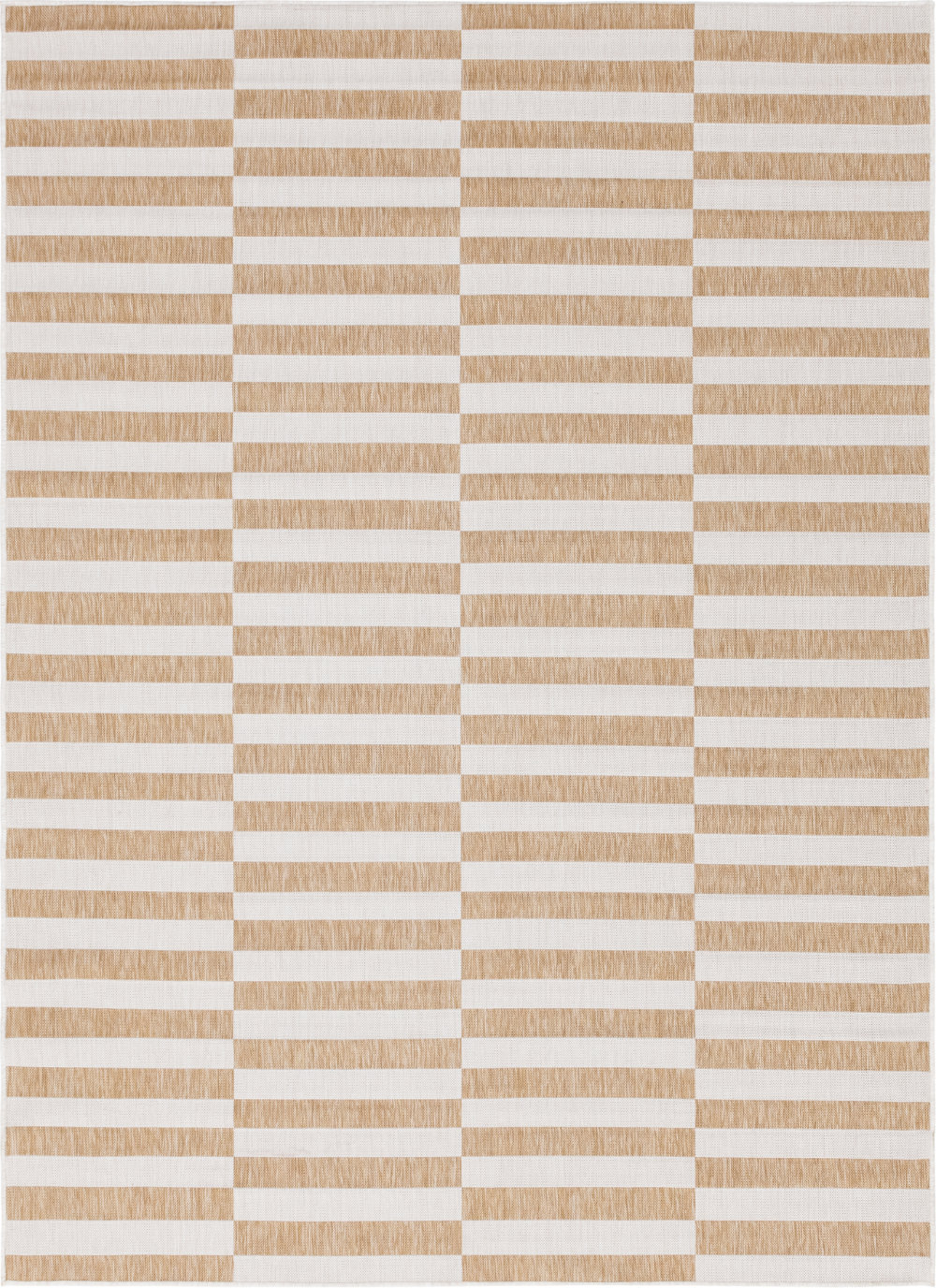 Robinson Brown Indoor/Outdoor Rug, Rectangle 8' x 11'4"