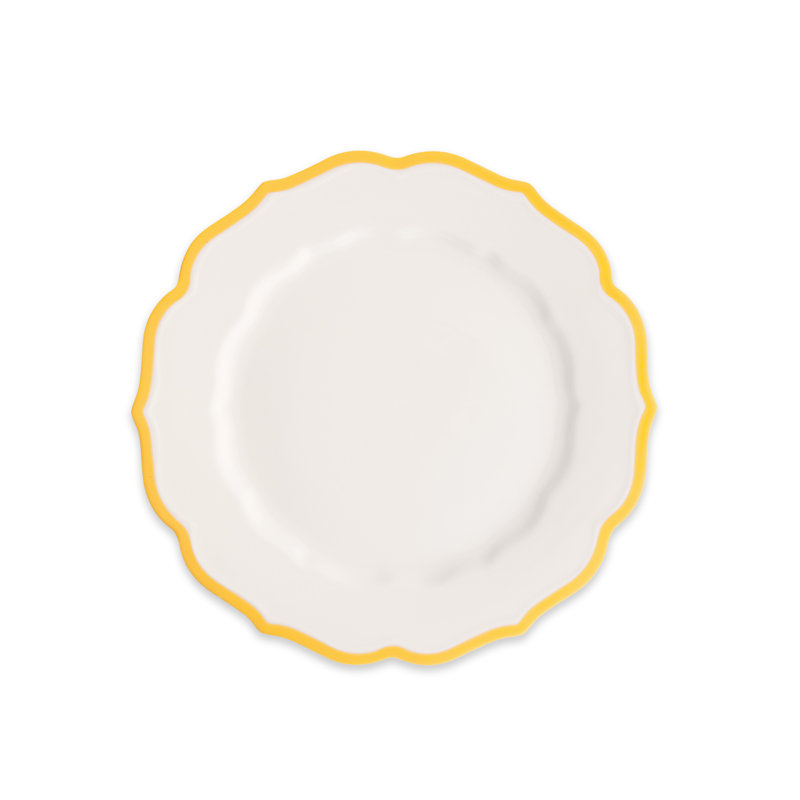 Stella Marigold Scalloped Salad Plate