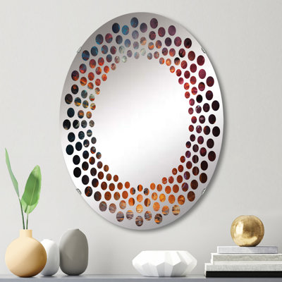 Médiation transcendantale - Miroir mural à pois - MIR115891-Ovale