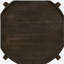 Table de bout ronde en bois massif brun foncé Mavis