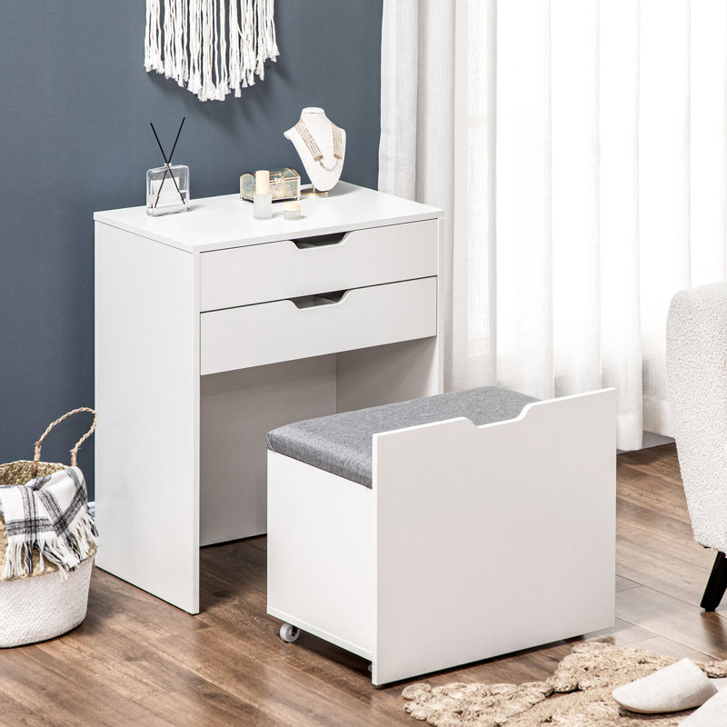 Vasta Dressing Table with Mirror