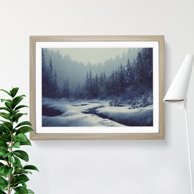 Entrancing Winter Forest 1 Piece Single Picture Frame Painting