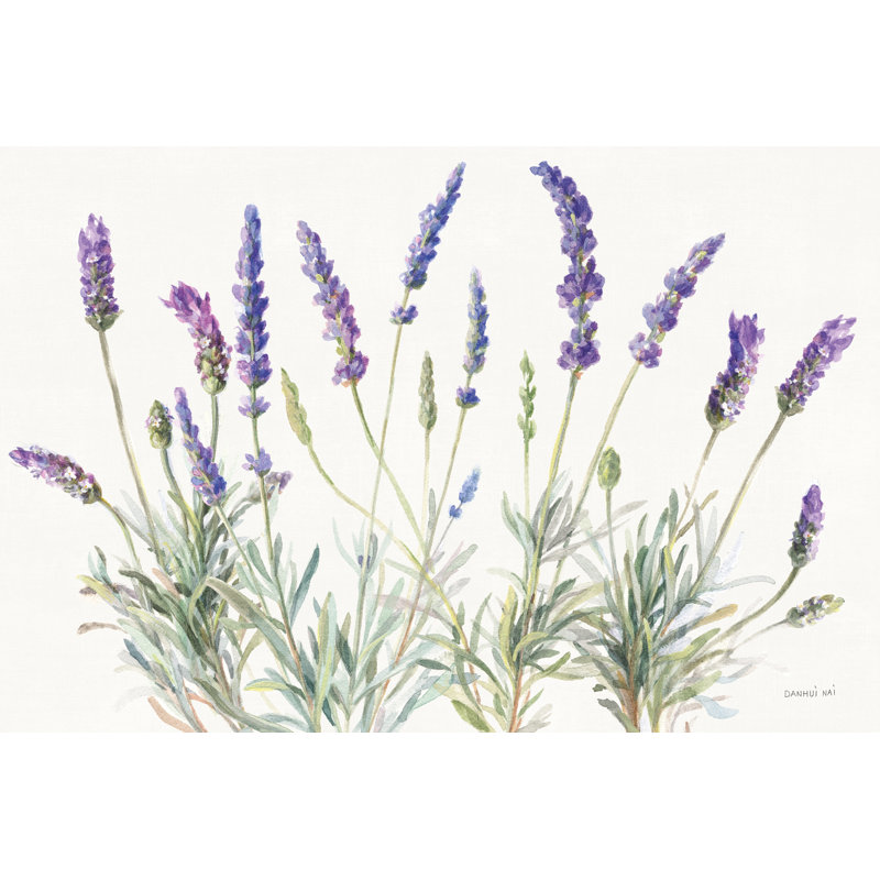 Cirrus Floursack Lavender V sur toile de lin sur toile, H 8 po x l 12 po x P 1,25 po