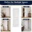 Porte intérieure Shaker à deux panneaux, 71 x 203 x 3,5 cm, apprêt blanc, panneau de porte moderne, structure en MDF massif, non percée, pour placard, garde-manger, salle de bain, buanderie-135686795