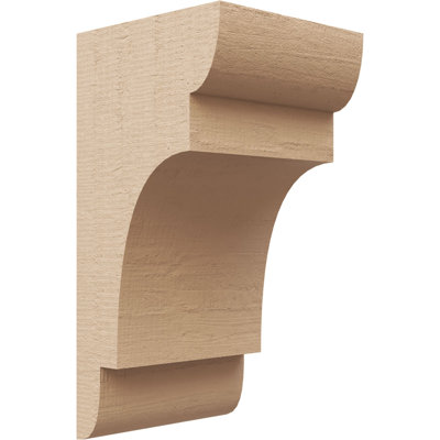 New Brighton cèdre brut grain de bois TimberThane Corbel, apprêté brun clair