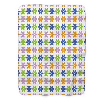 Bleu-vert - couverture sherpa de qualité supérieure 1 pièce