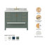 Magnolia Bath Vanity Rectangular Basin S043SCWRV-823497163-837907805