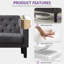 Sofa Seats Modern Style Comfy Small Sofa with Pocket Storage 2 USB 2 Cup Holders Upholstered Couch for Living Room Bedroom Office-852254530-852254558