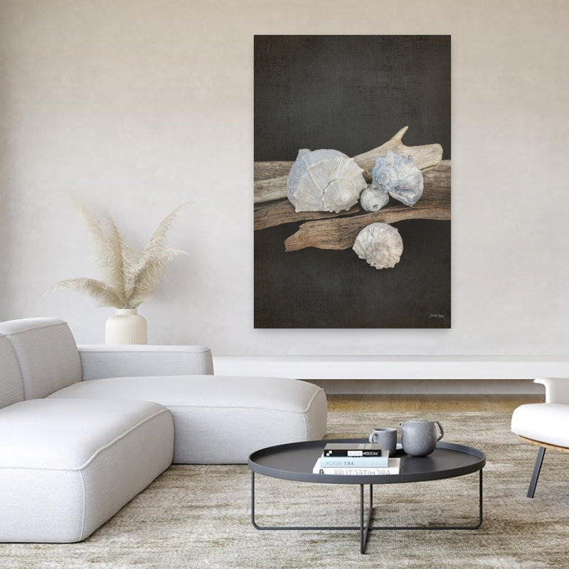 Art côtier abstrait rétro «Sea III», H 60 po x l 40 po