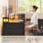 L Shaped Computer Desk, 64.5'' Reversible Gaming Desk With Led Light-1964563373
