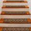 Tapis d'escalier en caoutchouc antidérapant pour escalier en bois-1429669102
